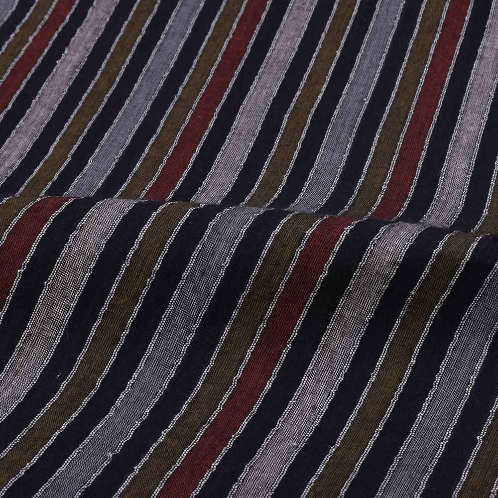 jewel tone striped cotton