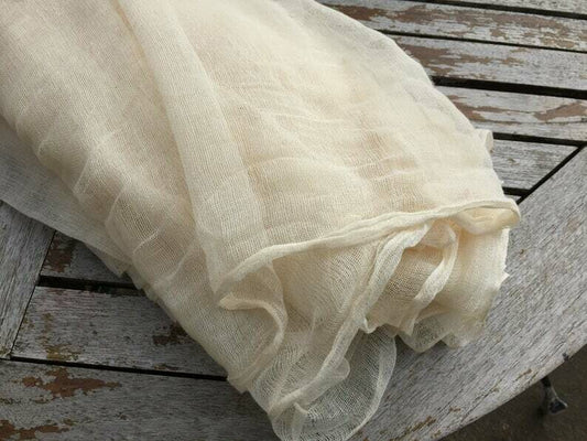 Hand Spun and woven Cotton Muslin Gauze Fabric