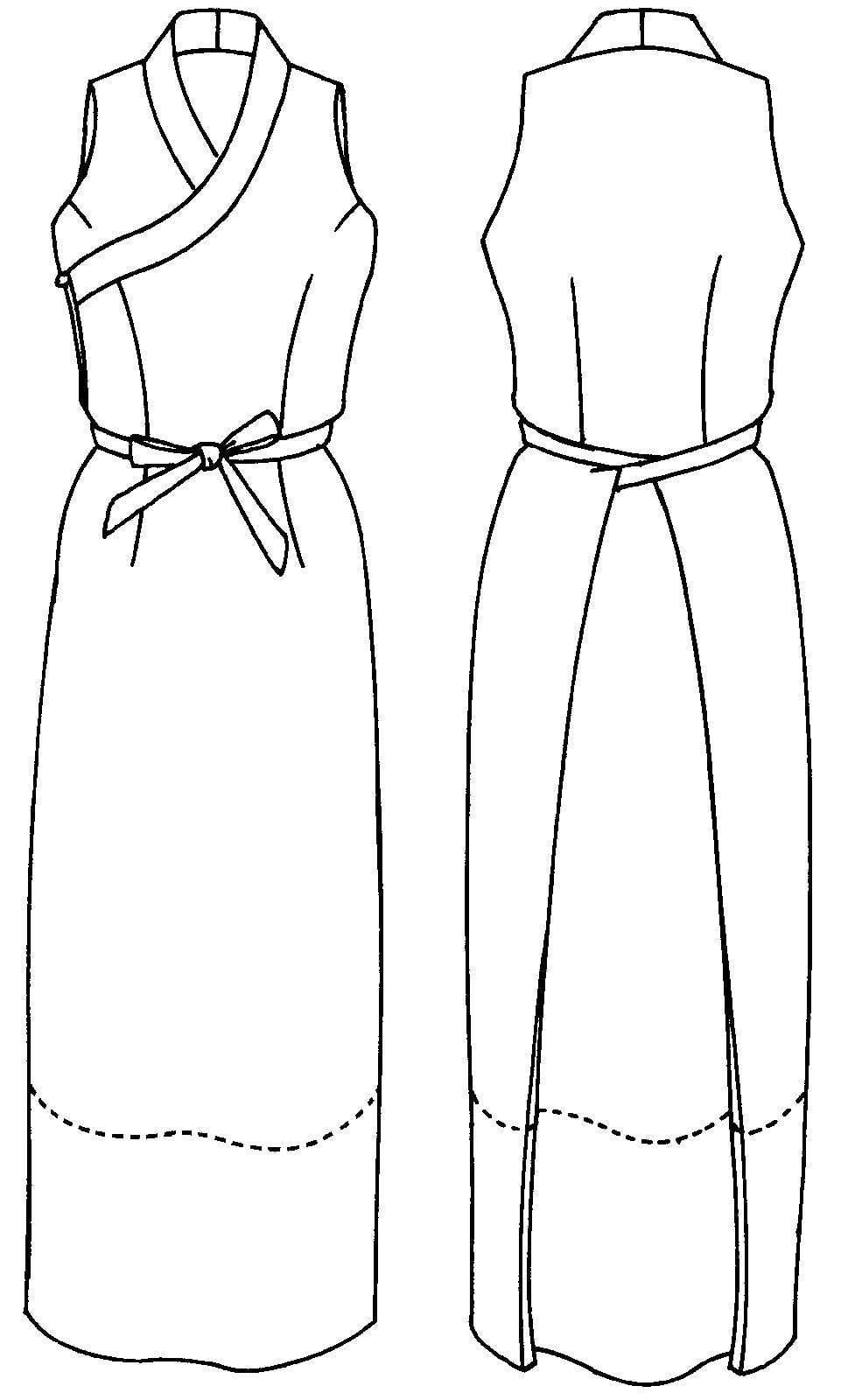 131 Tibetan Chupa - Sewing Pattern