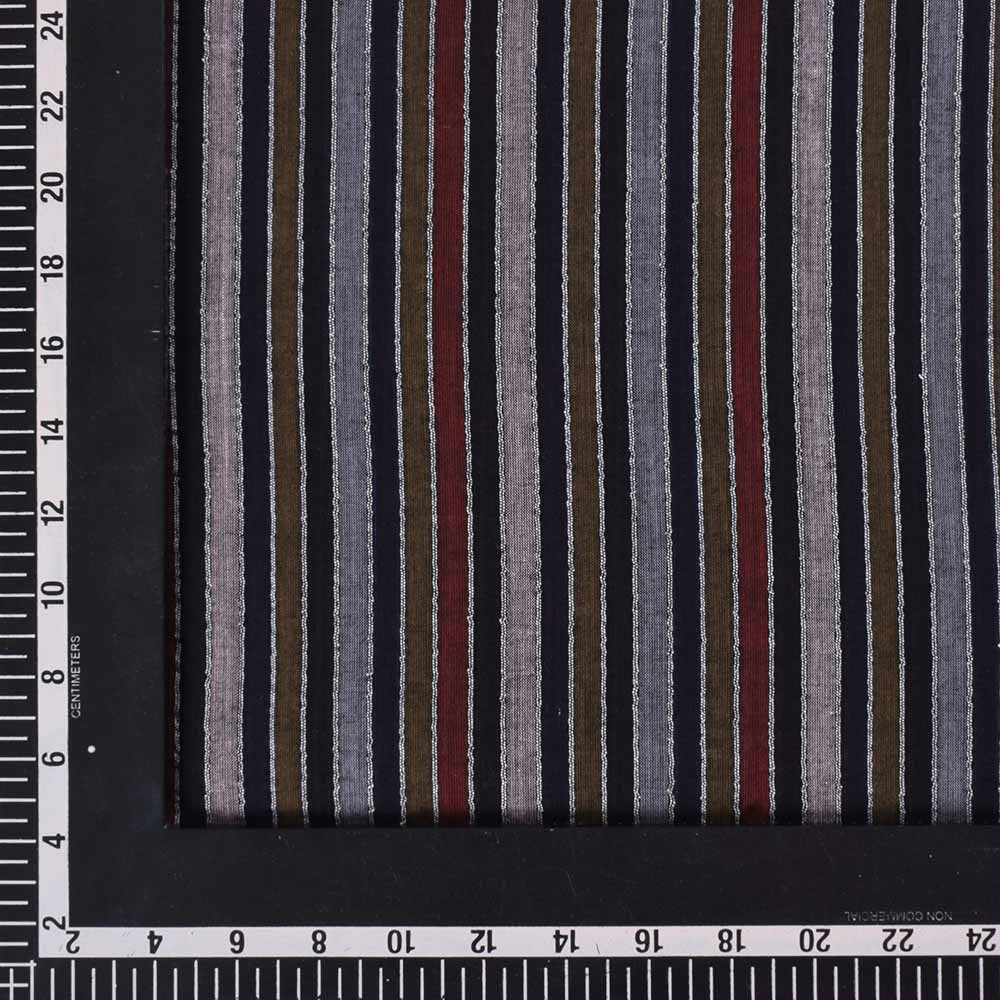 jewel tone striped cotton