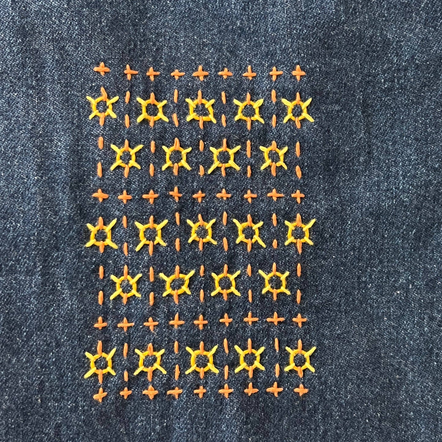 Sashiko Mending Patterns Gold Set #7