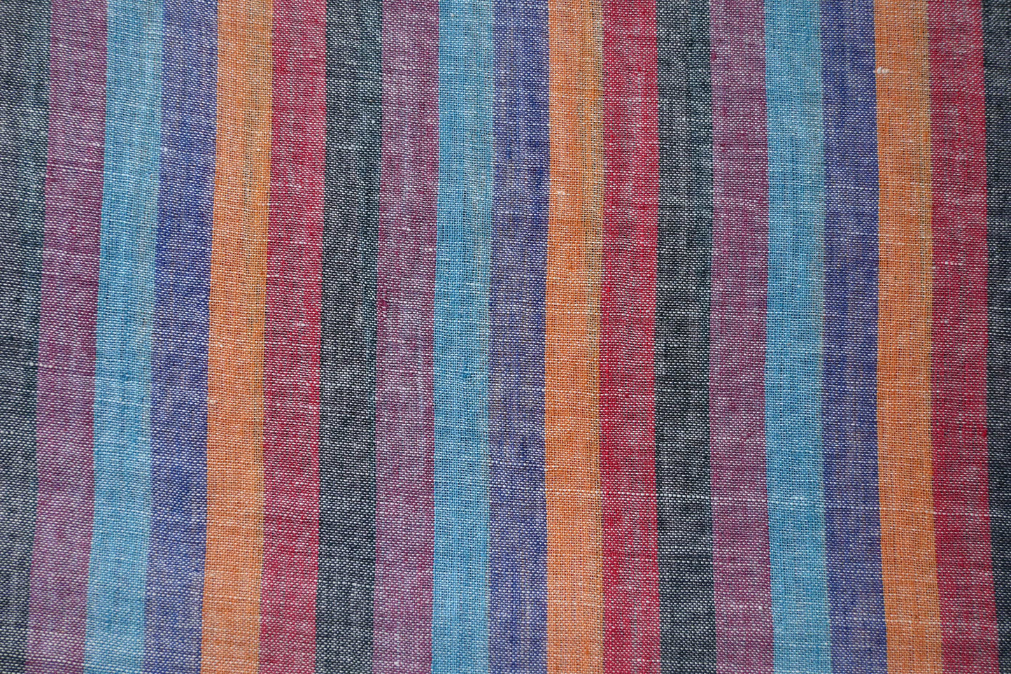 Jewel Tone Faded Stripe Cotton