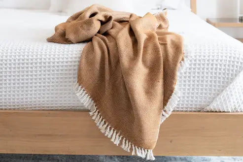 Mechot handwoven Ethiopian cotton throw blanket