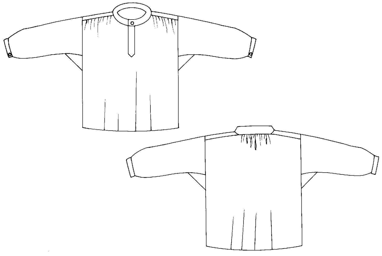 French Cheesemaker's Smock Sewing Pattern