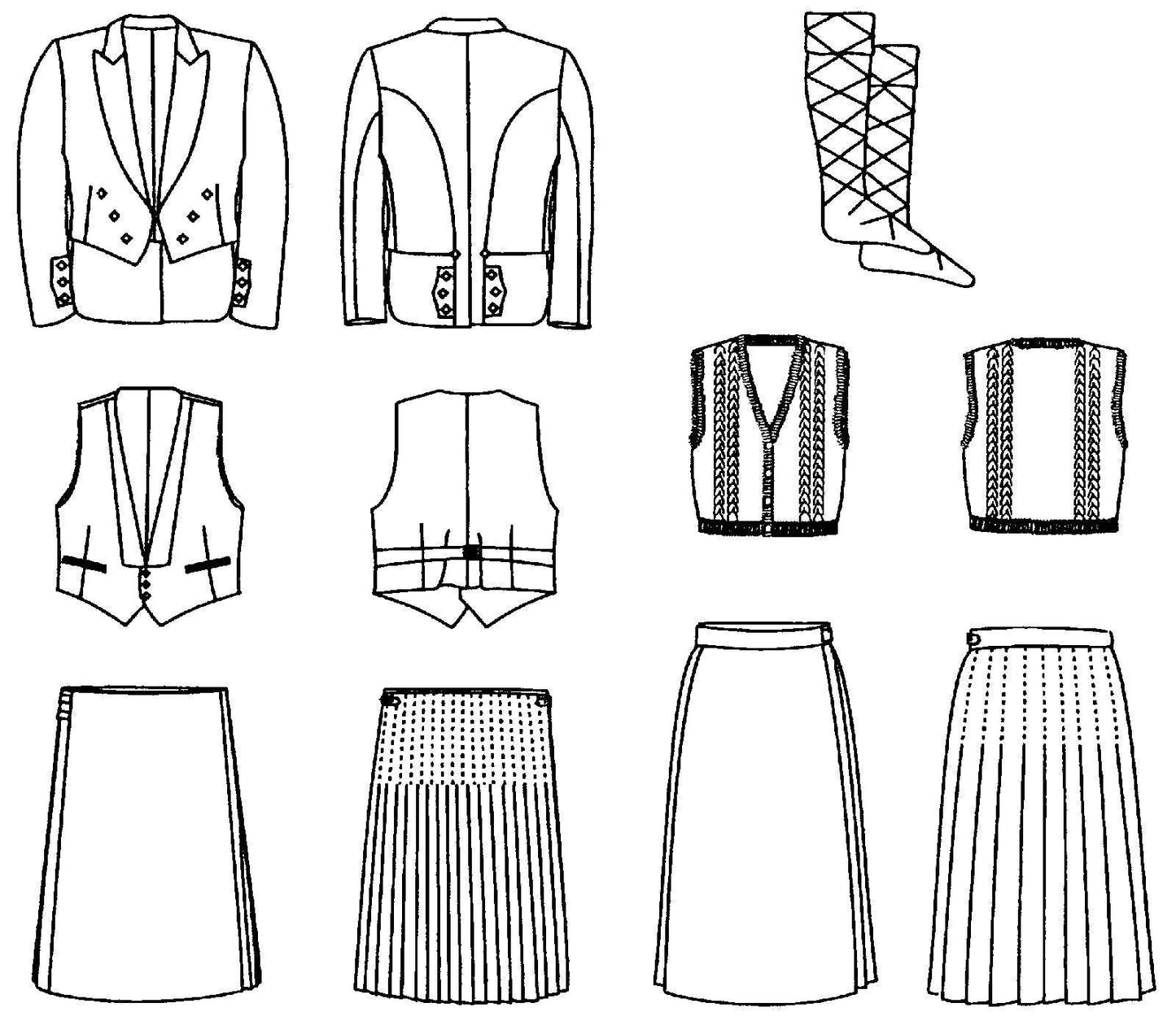 152 Scottish Kilts - Sewing Pattern