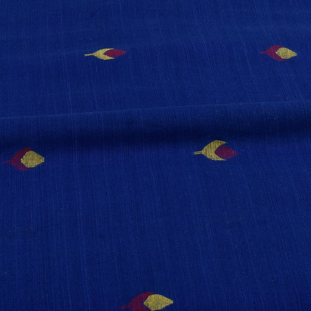 Royal Blue Geometric Jamdani