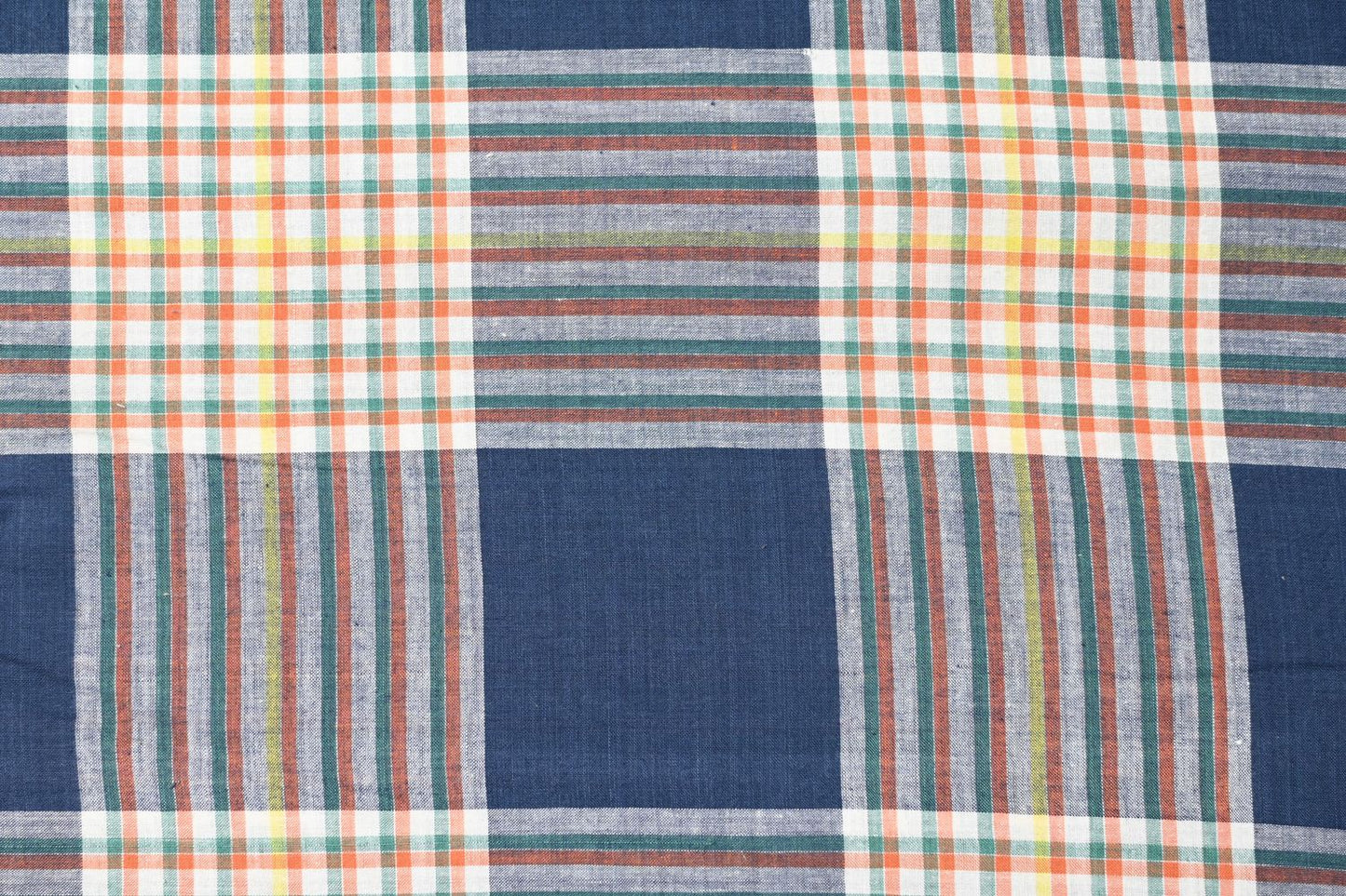 Multicolor Stripes with Indigo, Rust, and Green Accents