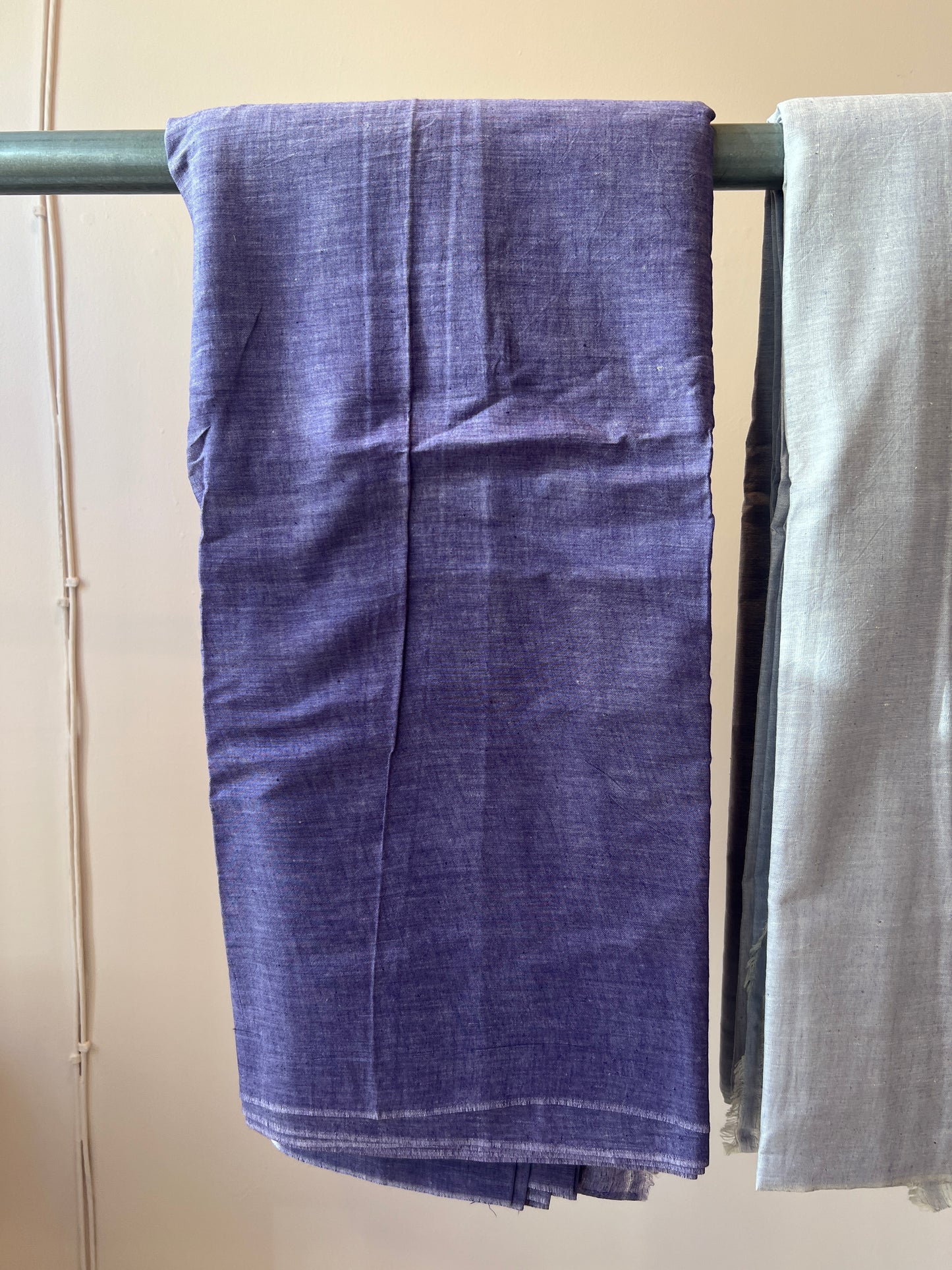 Deep Periwinkle (WOVEN FABRIC – Hand-Spun, Hand-Woven Cotton (100% Cotton) – Sold by the Yard)