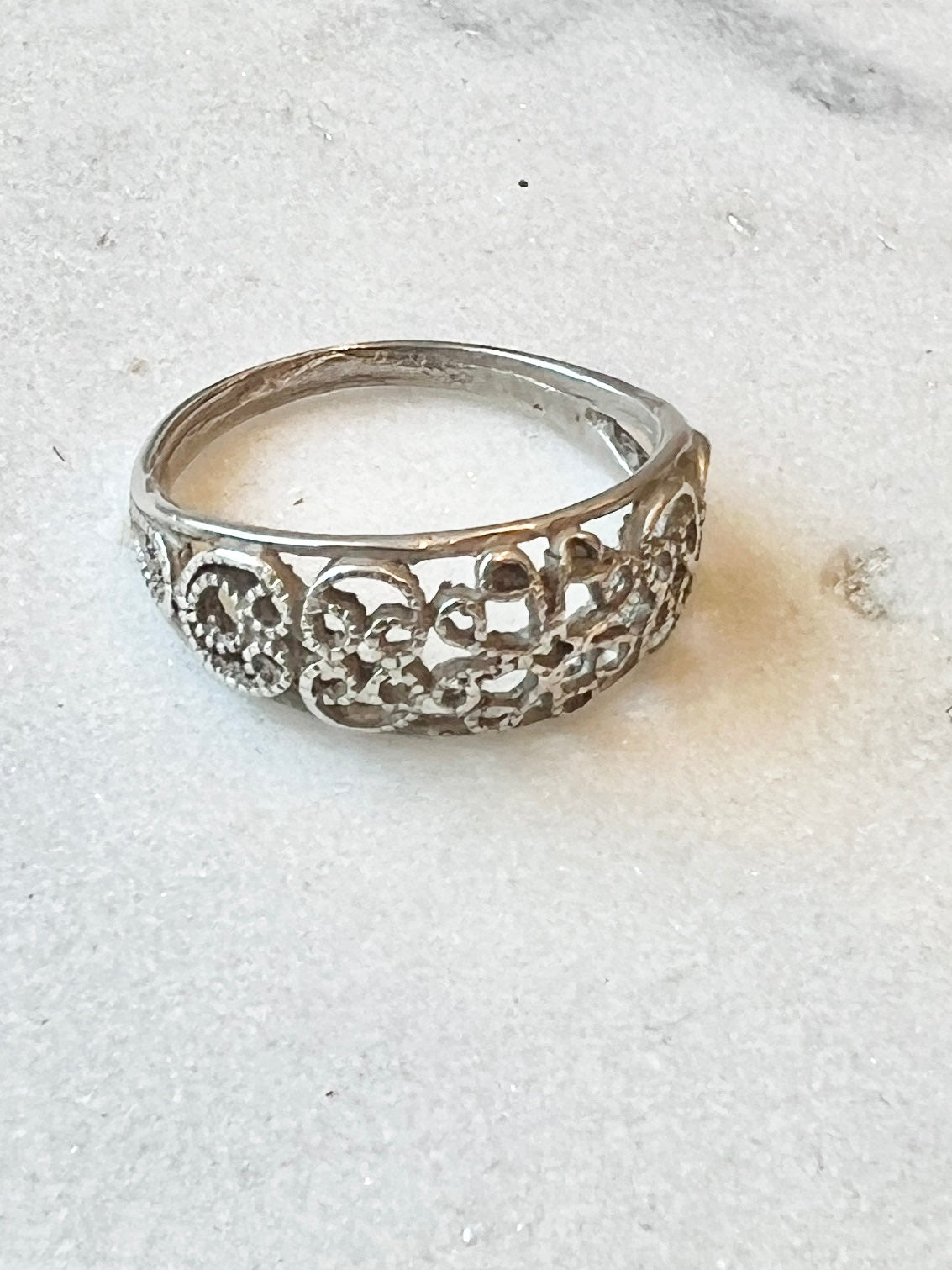 Silver Scroll Ring