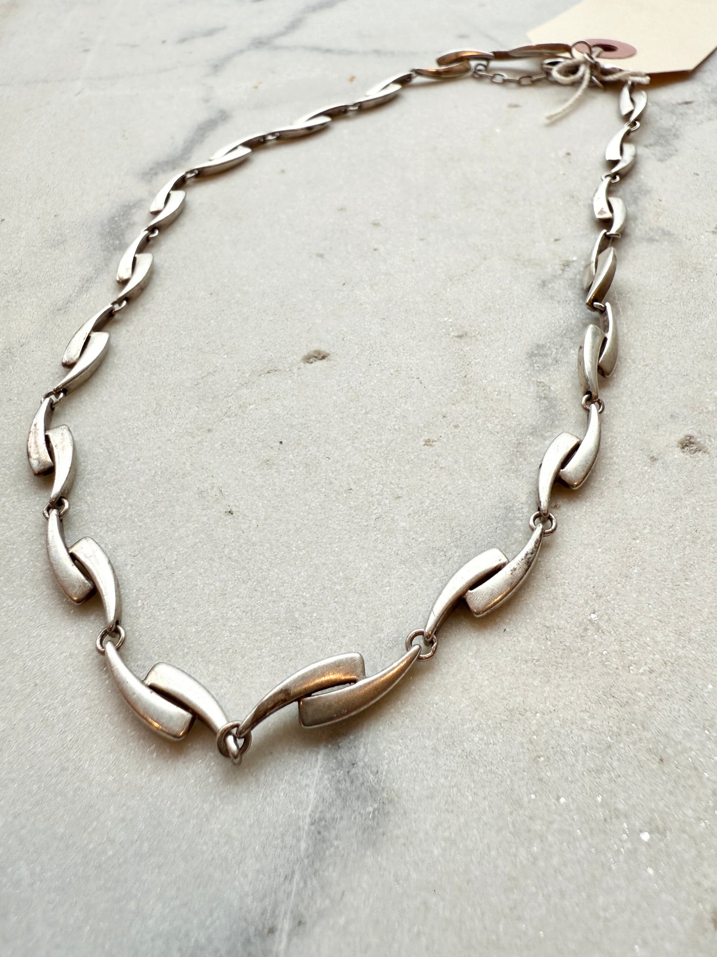 Silver Geometric Necklace