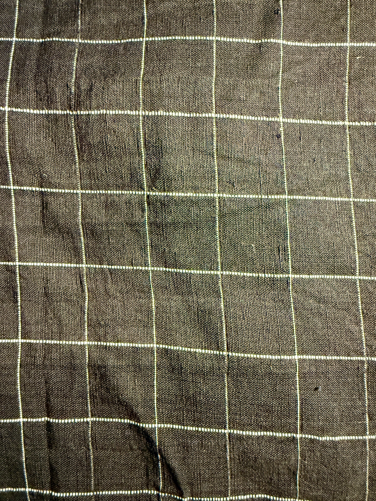 cotton linen check