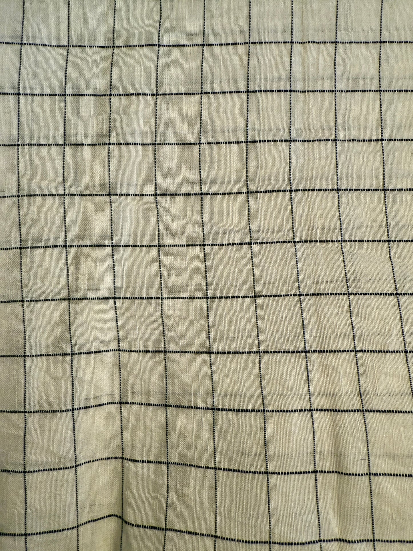 cotton linen check