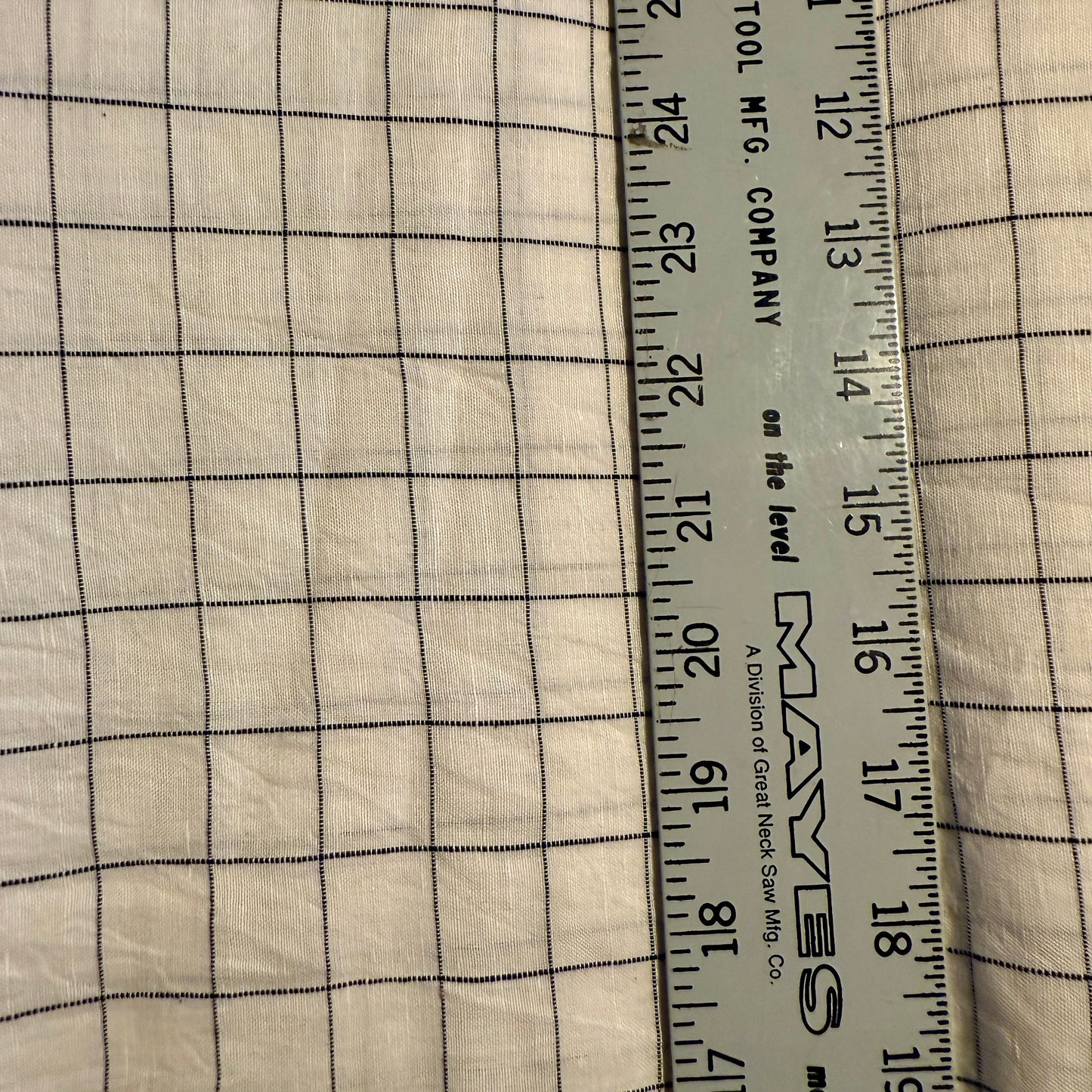 cotton linen check