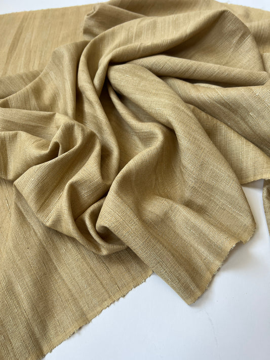 antique gold raw silk