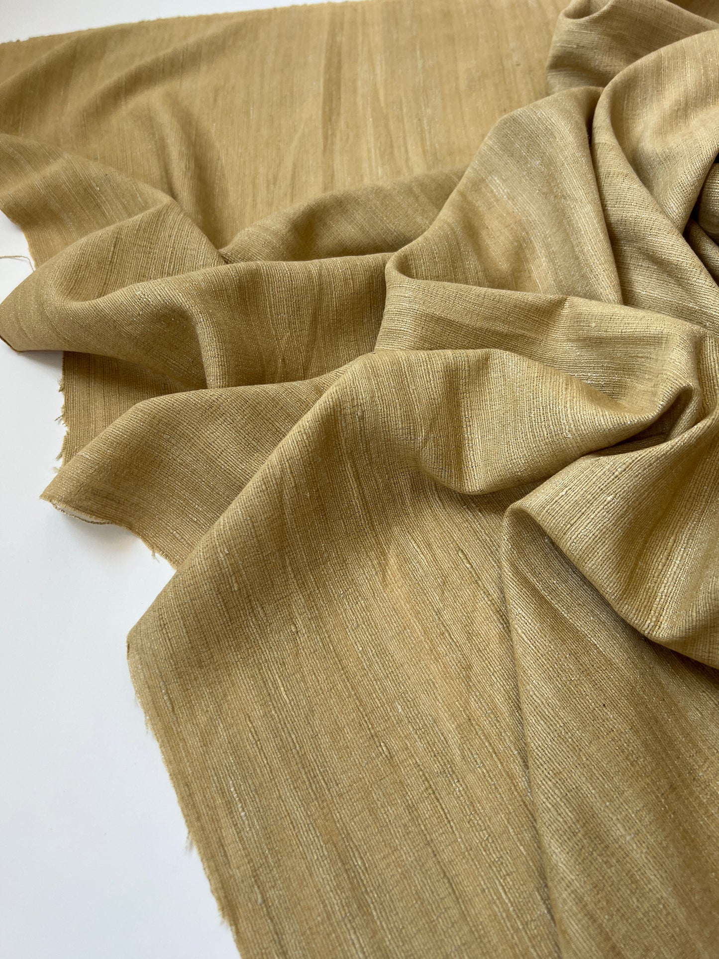 antique gold raw silk