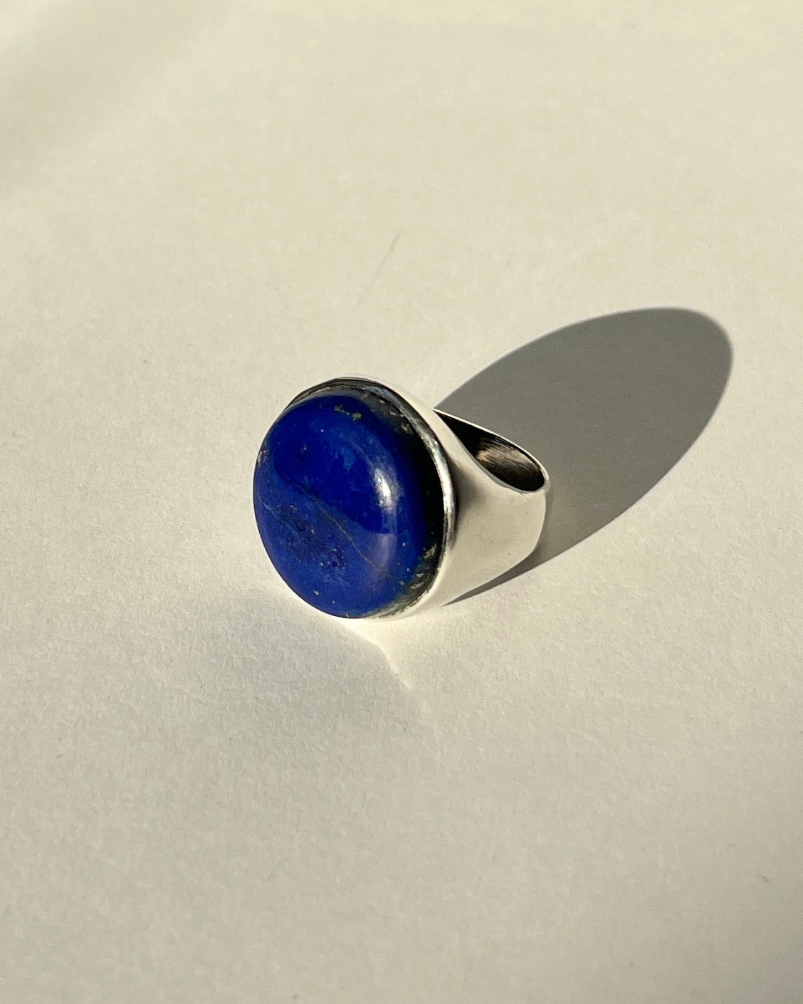 lapus lazuli cabochon ring