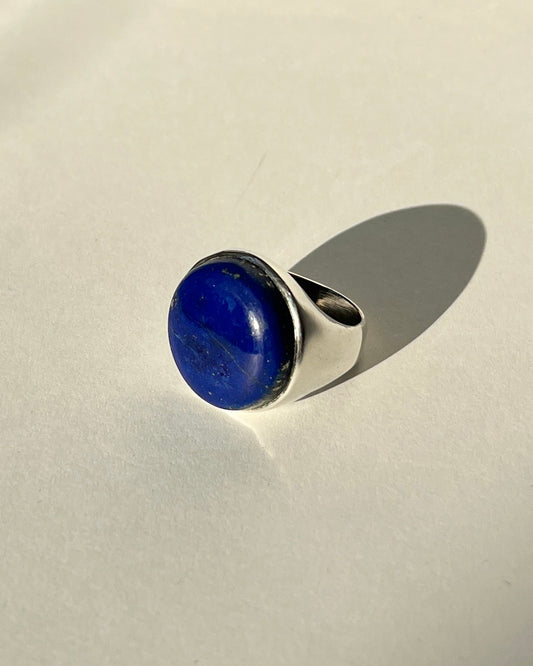 lapus lazuli cabochon ring