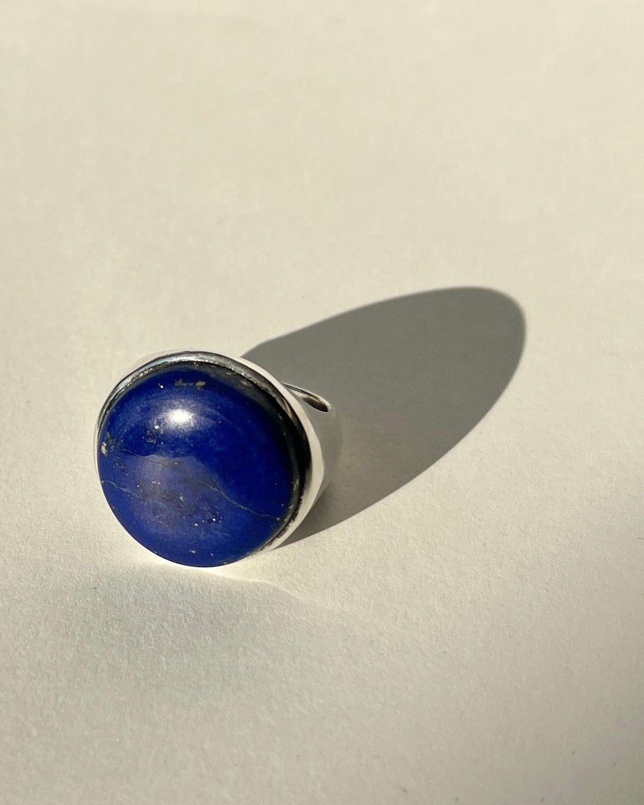 lapus lazuli cabochon ring