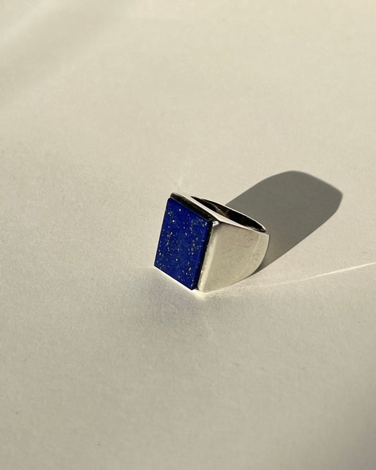 lapis lazuli signet ring