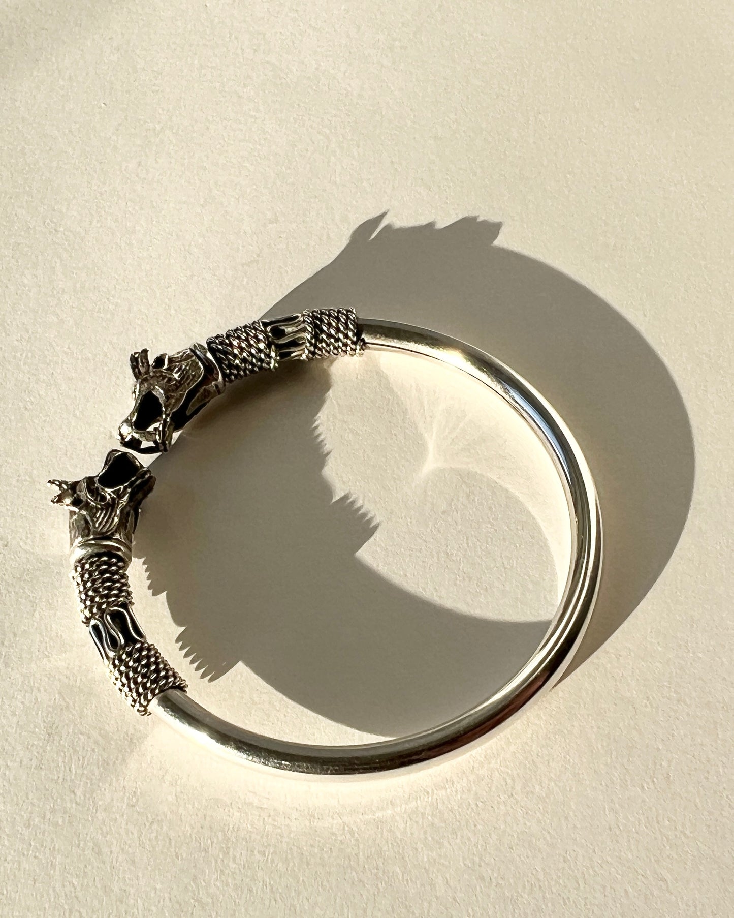 cast dragon and wire filagree bracelet