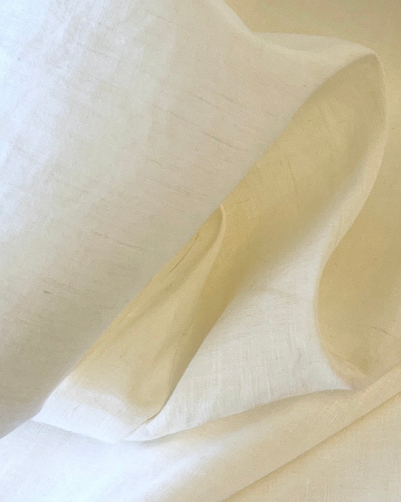 undyed cotton and linen fabric