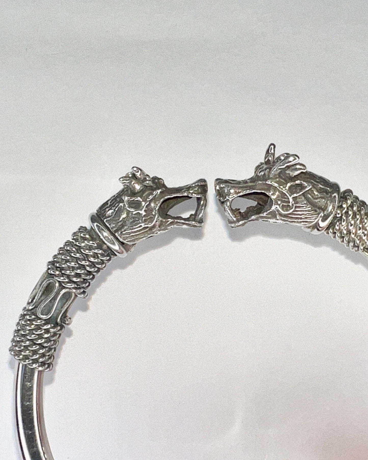 cast dragon and wire filagree bracelet