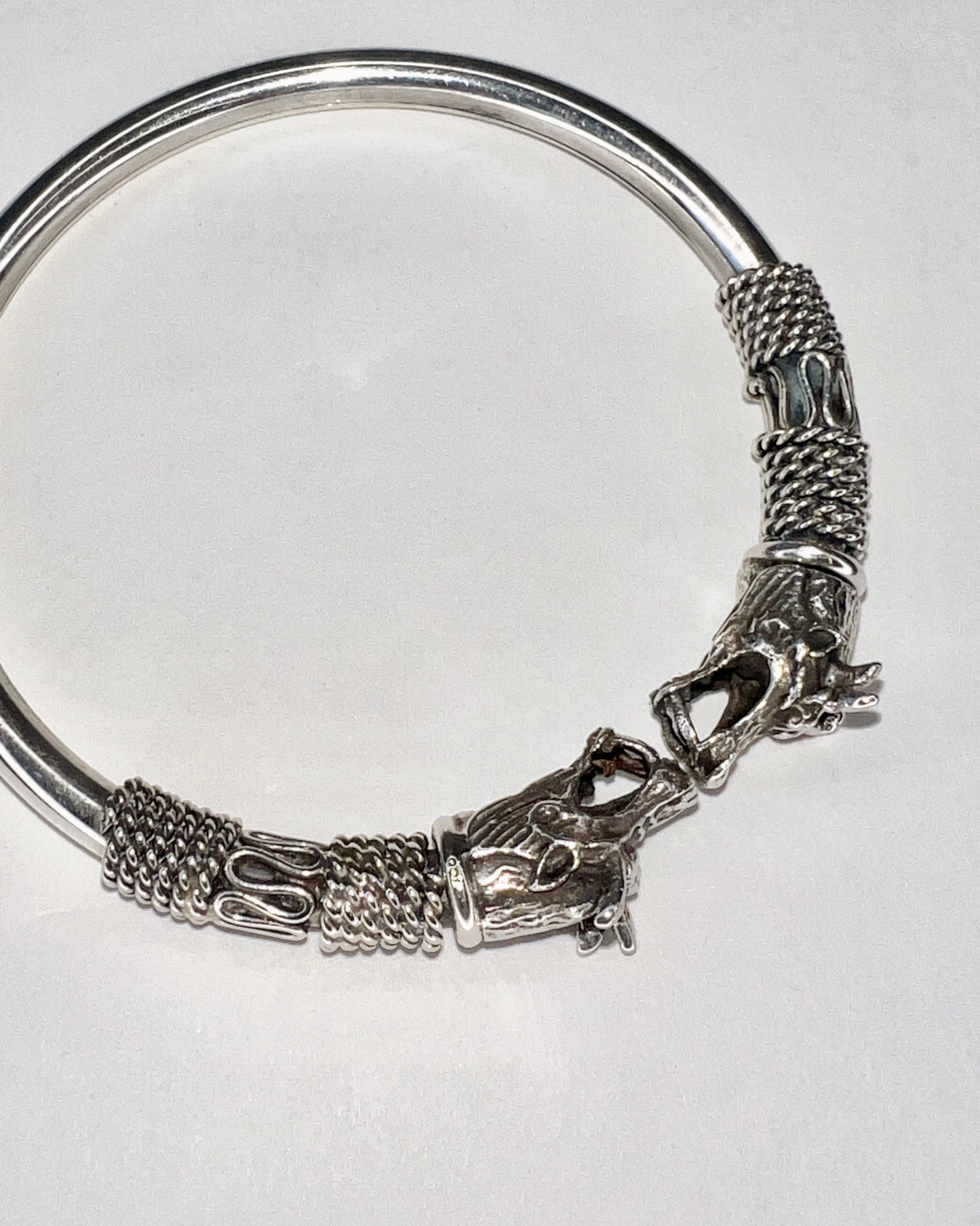 cast dragon and wire filagree bracelet