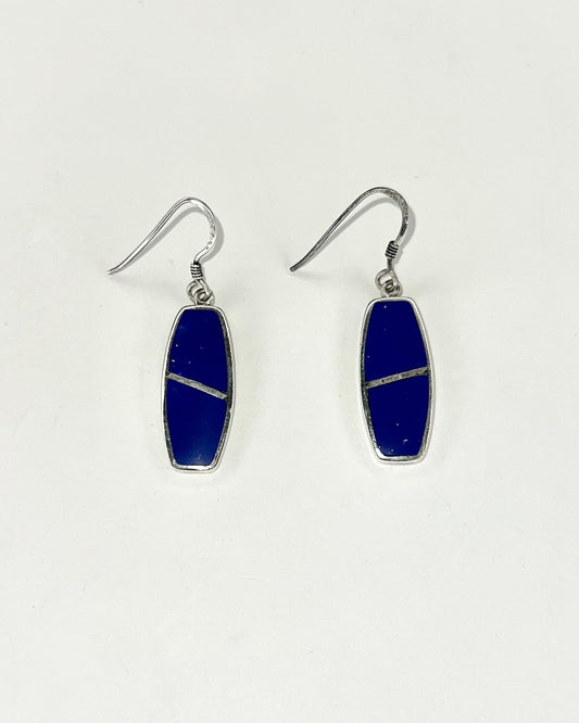 lapis lazuli drop earrings