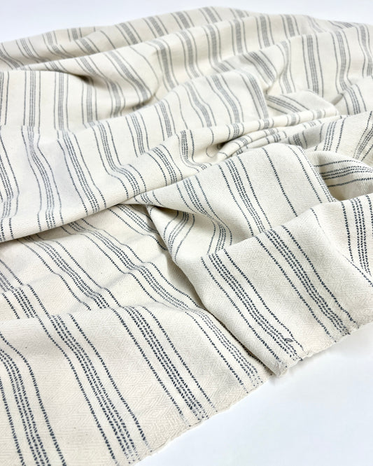 natural and charcoal stripe cotton Kikoy