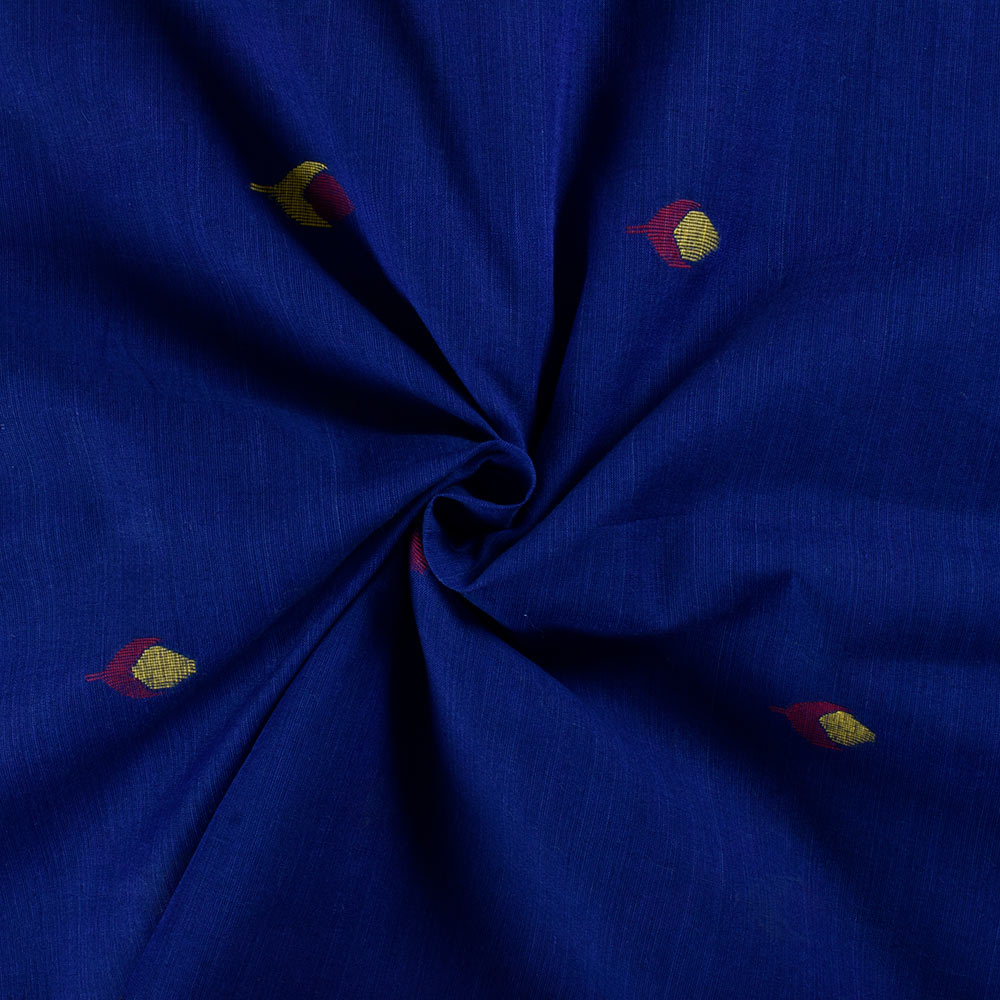 Royal Blue Geometric Jamdani