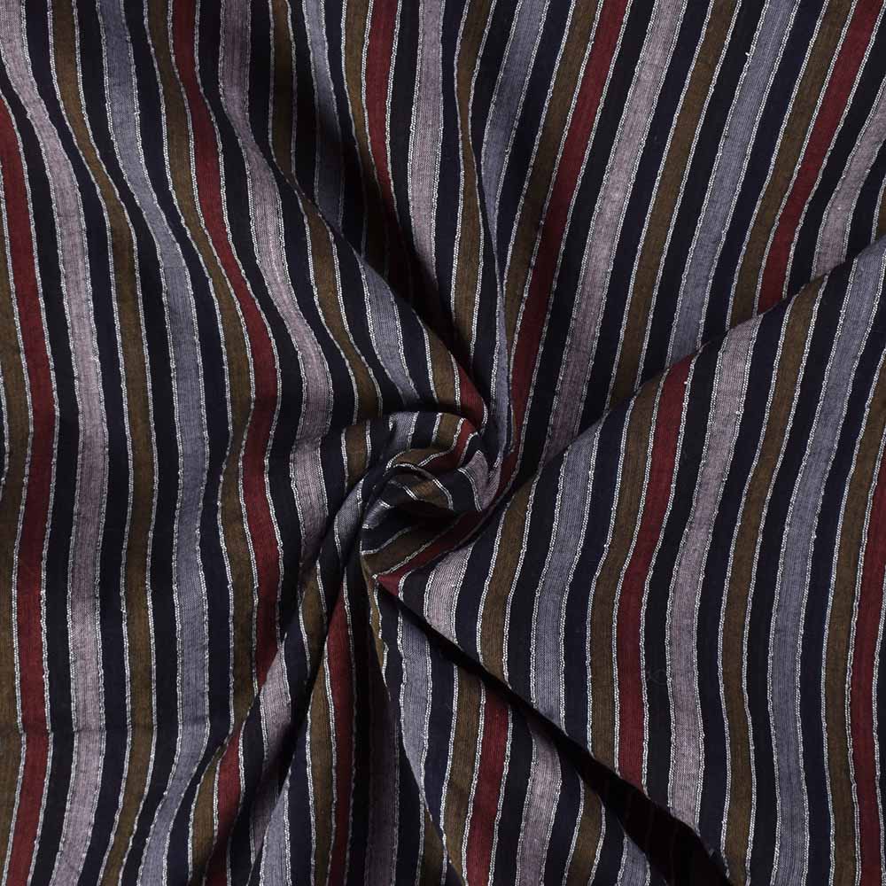 jewel tone striped cotton