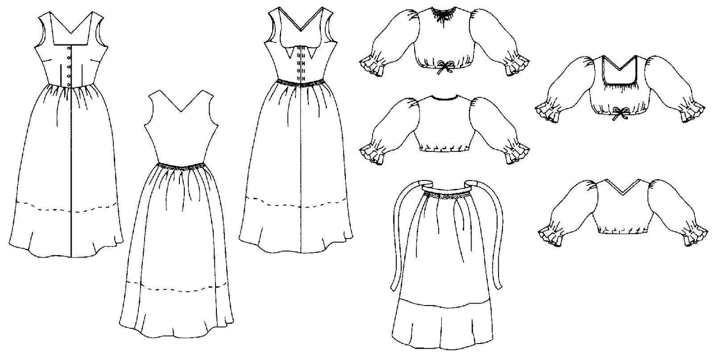 123 Austrian Dirndl - Sewing Pattern