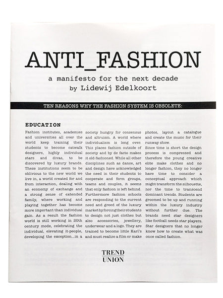 Anti_Fashion Manifesto