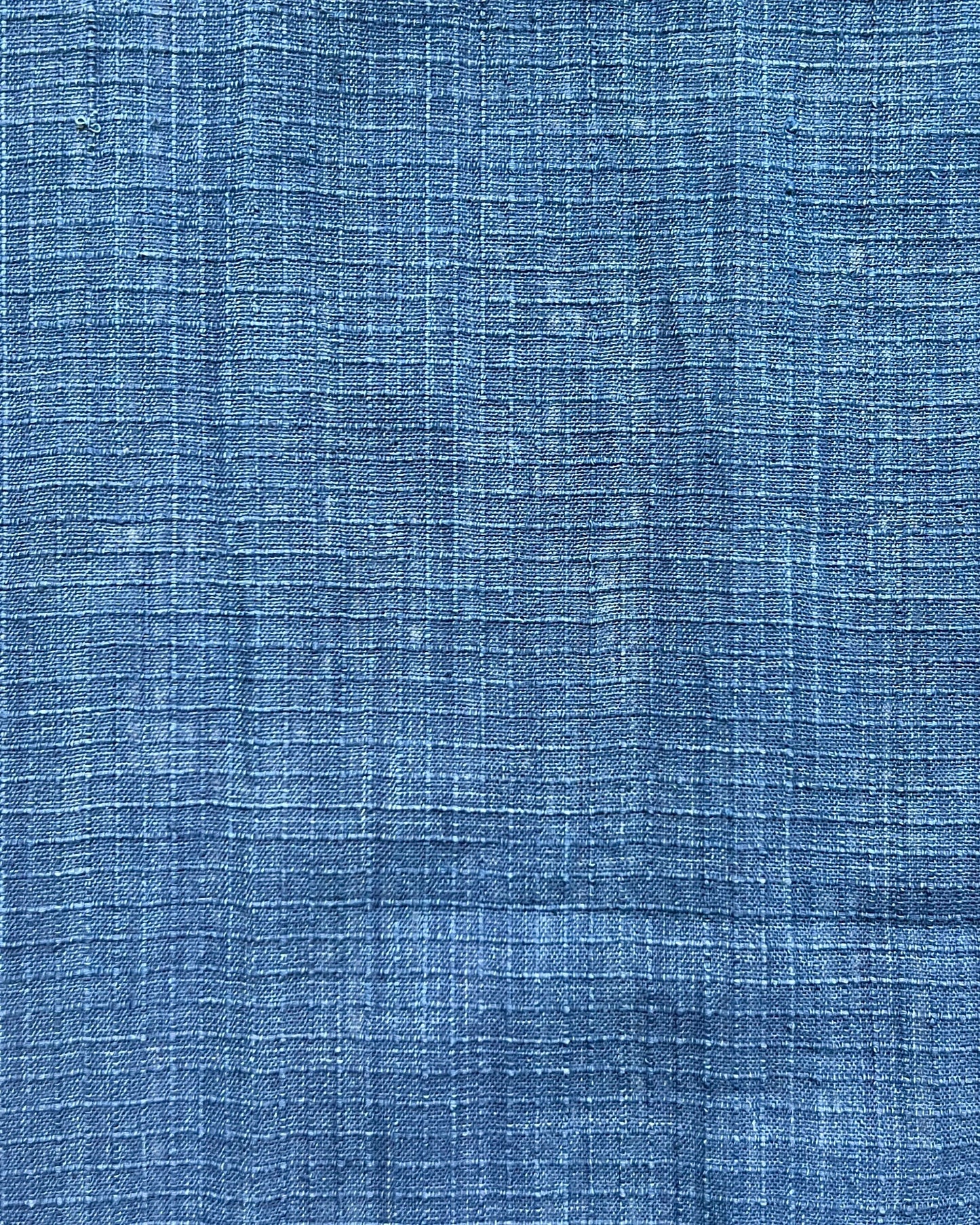 indigo grid cotton