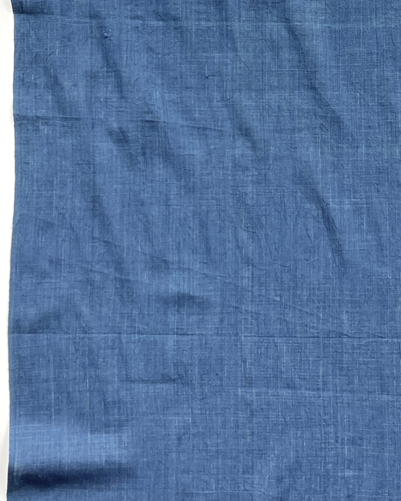 plain weave indigo cotton