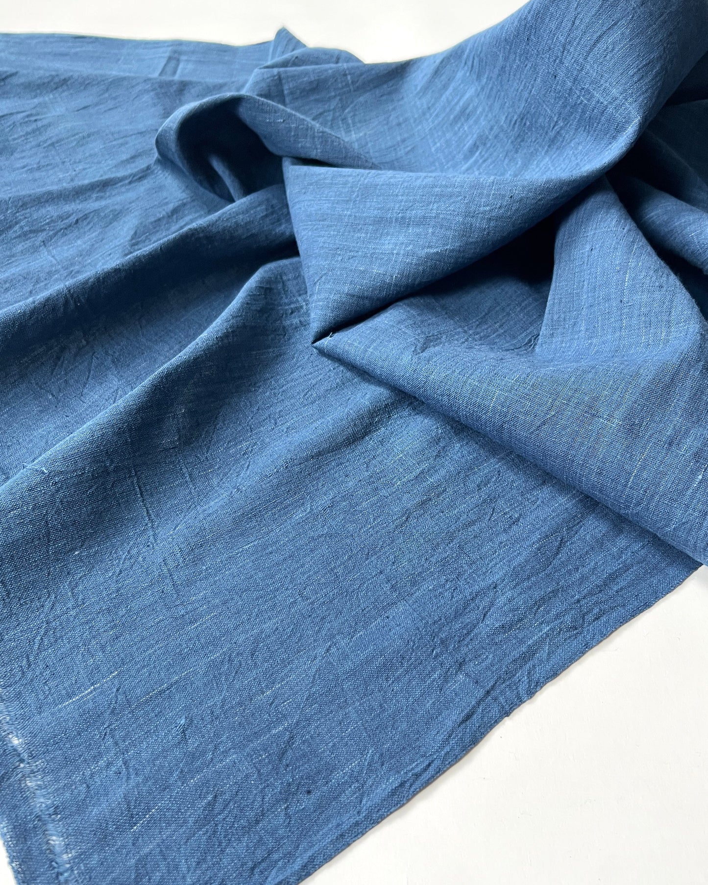 plain weave indigo cotton