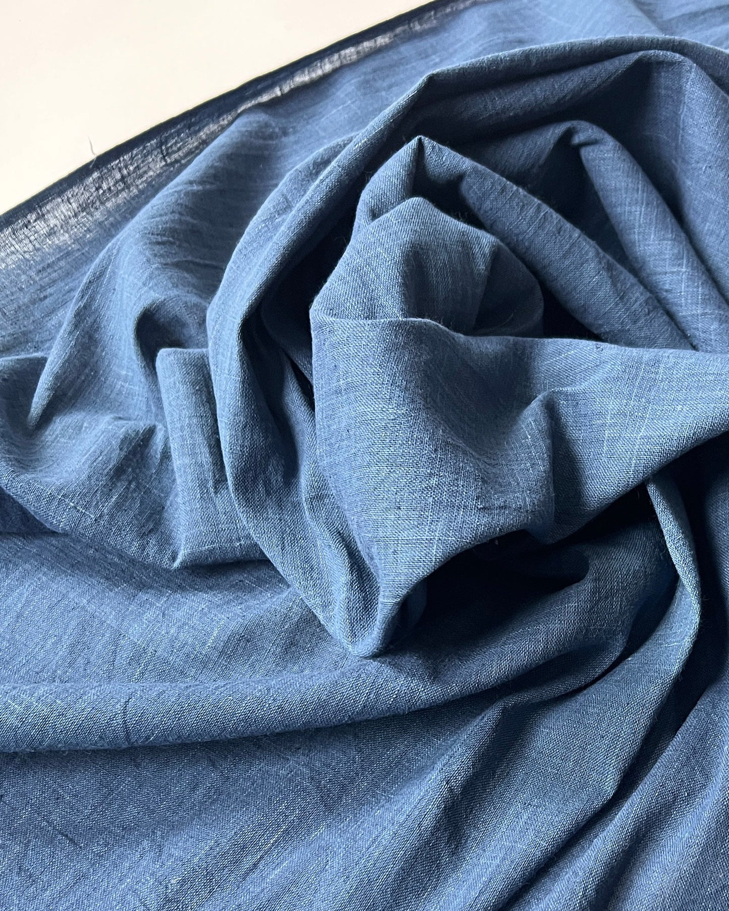 plain weave indigo cotton